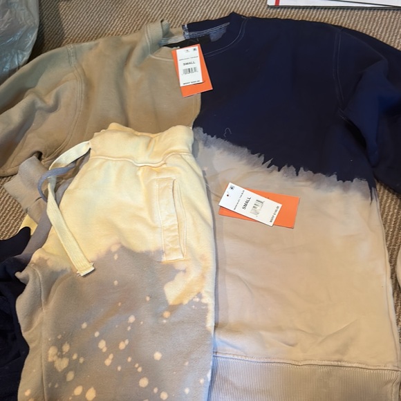 NWT LA DETRESSE Malibu tan blue tie dye acid dye set size small - Picture 6 of 16